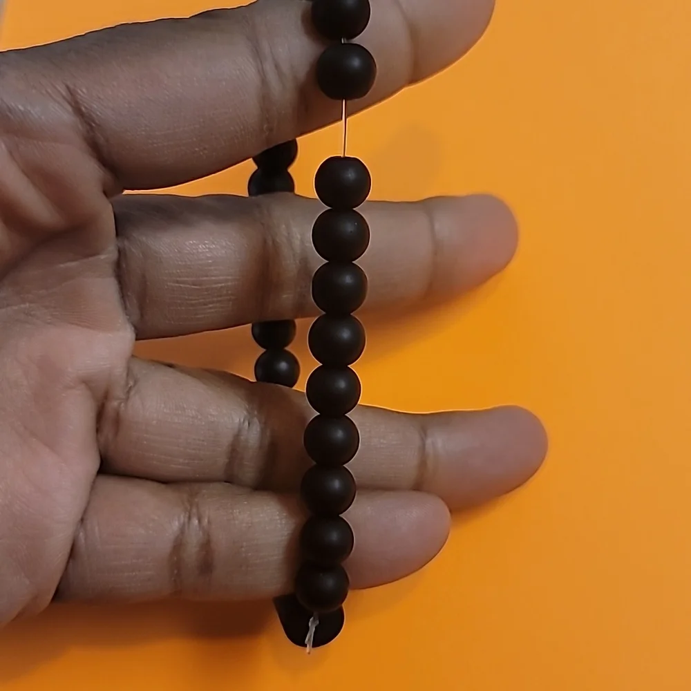 Unisex - Scorpio Zodiac Black Beaded Bracelet - Picture 3 of 6